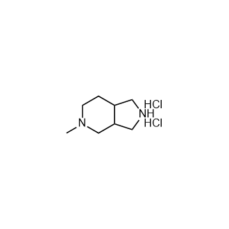 5-甲基-八氢-1H-吡咯并[3,4-c]吡啶二盐酸盐结构式