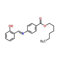 Hexyl 4-[(E)-(2-hydroxybenzylidene)amino]benzoate Structure