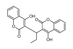 4-hydroxy-3-[1-(4-hydroxy-2-oxochromen-3-yl)propyl]chromen-2-one结构式