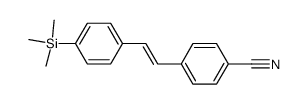 4-[(E)-2-(4-Trimethylsilanyl-phenyl)-vinyl]-benzonitrile Structure