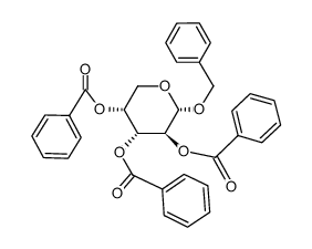 benzyl 2,3,4-tri-O-benzoyl-α-D-arabinopyranoside Structure