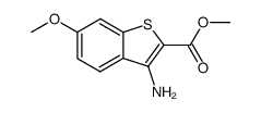 3-Amino-6-methoxy-benzo[b]thiophene-2-carboxylic acid methyl ester Structure