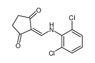 2-[(2,6-dichloroanilino)methylidene]cyclopentane-1,3-dione结构式