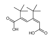 2,4-ditert-butylhexa-2,4-dienedioic acid结构式