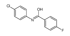 N-(4-Chlorophenyl)-4-fluorobenzamide结构式