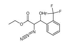 ethyl 2-azido-3-hydroxy-3-(2-(trifluoromethyl)phenyl)propanoate Structure