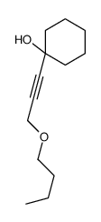 1-(3-butoxyprop-1-ynyl)cyclohexan-1-ol结构式