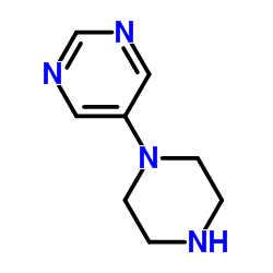 5-(哌嗪-1-基)嘧啶结构式