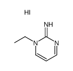 1,2-dihydro-1-ethyl-2-iminopyrimidine hydroiodide结构式