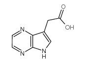5H-吡咯[2,3-B]吡嗪-7-乙酸结构式