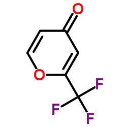 2-(Trifluoromethyl)-4H-pyran-4-one structure