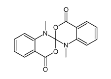 1,1'-dimethyl-2,2'-spirobi[3,1-benzoxazine]-4,4'-dione Structure