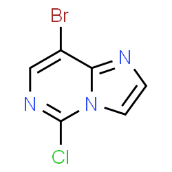 8-溴-5-氯咪唑并[1,2-C]嘧啶结构式