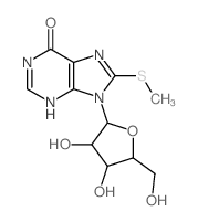 9-[3,4-dihydroxy-5-(hydroxymethyl)oxolan-2-yl]-8-methylsulfanyl-3H-purin-6-one picture