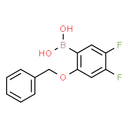 2-Benzyloxy-4,5-difluorophenylboronic acid structure