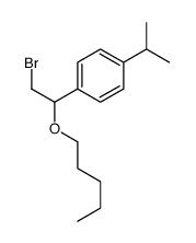 [α-(Bromomethyl)-p-isopropylbenzyl]pentyl ether structure