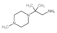 2-甲基-2-(4-甲基-1-哌嗪)-丙胺结构式