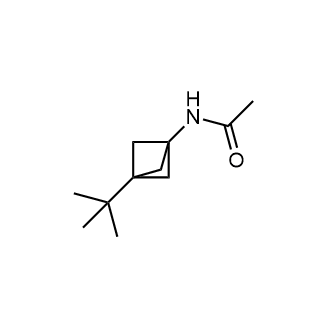 N-(3-(叔丁基)双环[1.1.1]戊-1-基)乙酰胺结构式