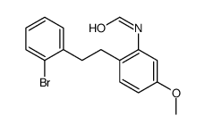 N-[2-[2-(2-bromophenyl)ethyl]-5-methoxyphenyl]formamide结构式