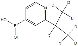 (2-(propan-2-yl-d7)pyridin-4-yl)boronic acid Structure