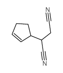 Butanedinitrile,2-(2-cyclopenten-1-yl)- Structure