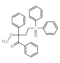 Butyrophenone,4-(diphenylphosphinyl)-2-methoxy-2-phenyl- (8CI)结构式