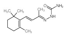 Hydrazinecarboxamide,2-[1-methyl-3-(2,6,6-trimethyl-1-cyclohexen-1-yl)-2-propen-1-ylidene]- Structure