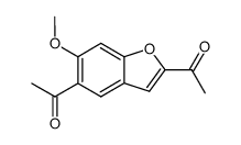 Methyl(5-acetyl-6-methoxybenzofuran-2-yl) ketone结构式