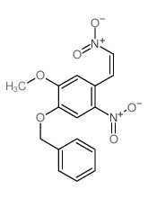 Benzene,1-methoxy-4-nitro-5-(2-nitroethenyl)-2-(phenylmethoxy)-结构式
