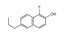 1-fluoro-6-propylnaphthalen-2-ol结构式