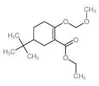 1-Cyclohexene-1-carboxylicacid, 5-(1,1-dimethylethyl)-2-(methoxymethoxy)-, ethyl ester结构式
