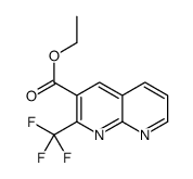 1,8-Naphthyridine-3-carboxylicacid,2-(trifluoromethyl)-,ethylester(9CI) structure