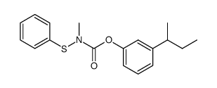 N-Methyl-N-(phenylthio)carbamic acid 3-(1-methylpropyl)phenyl ester Structure