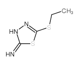 2-氨基-5-乙硫基1,3,4-噻二唑结构式
