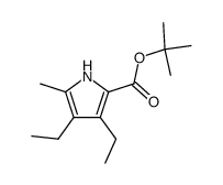 t-Butyl 3,4-diethyl-5-methylpyrrole-2-carboxylate结构式