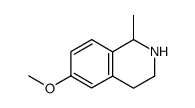 1,2,3,4-tetrahydro-6-methoxy-1-methylisoquinoline Structure