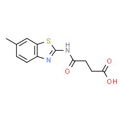 4-((6-methylbenzo[d]thiazol-2-yl)amino)-4-oxobutanoic acid结构式