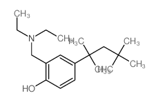 Phenol,2-[(diethylamino)methyl]-4-(1,1,3,3-tetramethylbutyl)-结构式