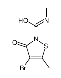 4-bromo-N,5-dimethyl-3-oxo-1,2-thiazole-2-carboxamide结构式