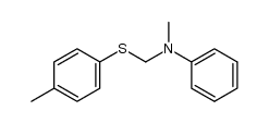 N-methyl-N-((p-tolylthio)methyl)aniline结构式