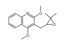 3-((3,3-dimethyloxiran-2-yl)methyl)-2,4-dimethoxyquinoline结构式