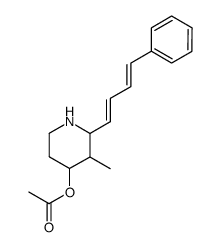 3-Methyl-2-[(1E,3E)-4-phenyl-1,3-butadienyl]-4-piperidinol=acetate结构式