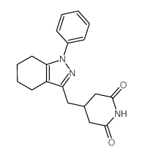 2,6-Piperidinedione,4-[(4,5,6,7-tetrahydro-1-phenyl-1H-indazol-3-yl)methyl]- picture