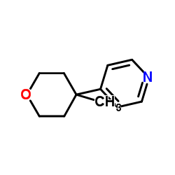 4-(4-METHYL-TETRAHYDRO-PYRAN-4-YL)-PYRIDINE结构式