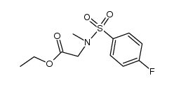 ethyl 2-(4-fluoro-N-methylphenylsulfonamido)acetate结构式