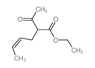 4-Hexenoic acid,2-acetyl-, ethyl ester结构式