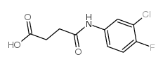 4-(3-chloro-4-fluoroanilino)-4-oxobutanoic acid Structure