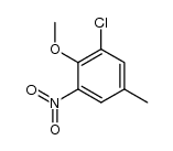 2-chloro-4-methyl-6-nitroanisole结构式
