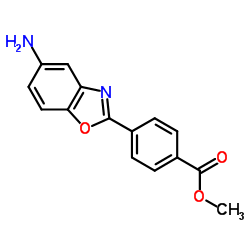 4-(5-AMINO-BENZOOXAZOL-2-YL)-BENZOIC ACID METHYL ESTER结构式