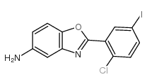 2-(2-chloro-5-iodophenyl)-1,3-benzoxazol-5-amine结构式